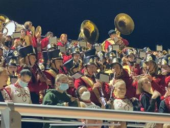 Band in stands