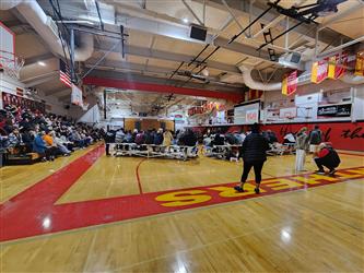 Photo of the CHS gym full of students